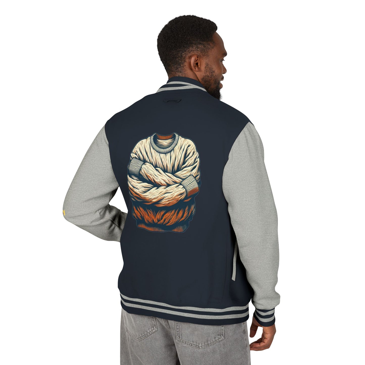Premium Heavyweight Letterman Jacket - Vintage Athletic Style