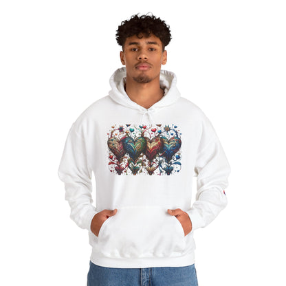 Love-Struck Hearts Hoodie - Ultra-Soft Unisex Comfort That Steals Hearts