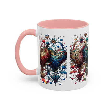 Romantic Heart Coffee Mug - Perfect for Coffee Lovers