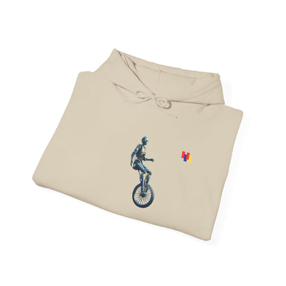 Unicyclist Art Hoodie - Cozy Unisex Sweatshirt, Perfect Everyday Casual Wear
