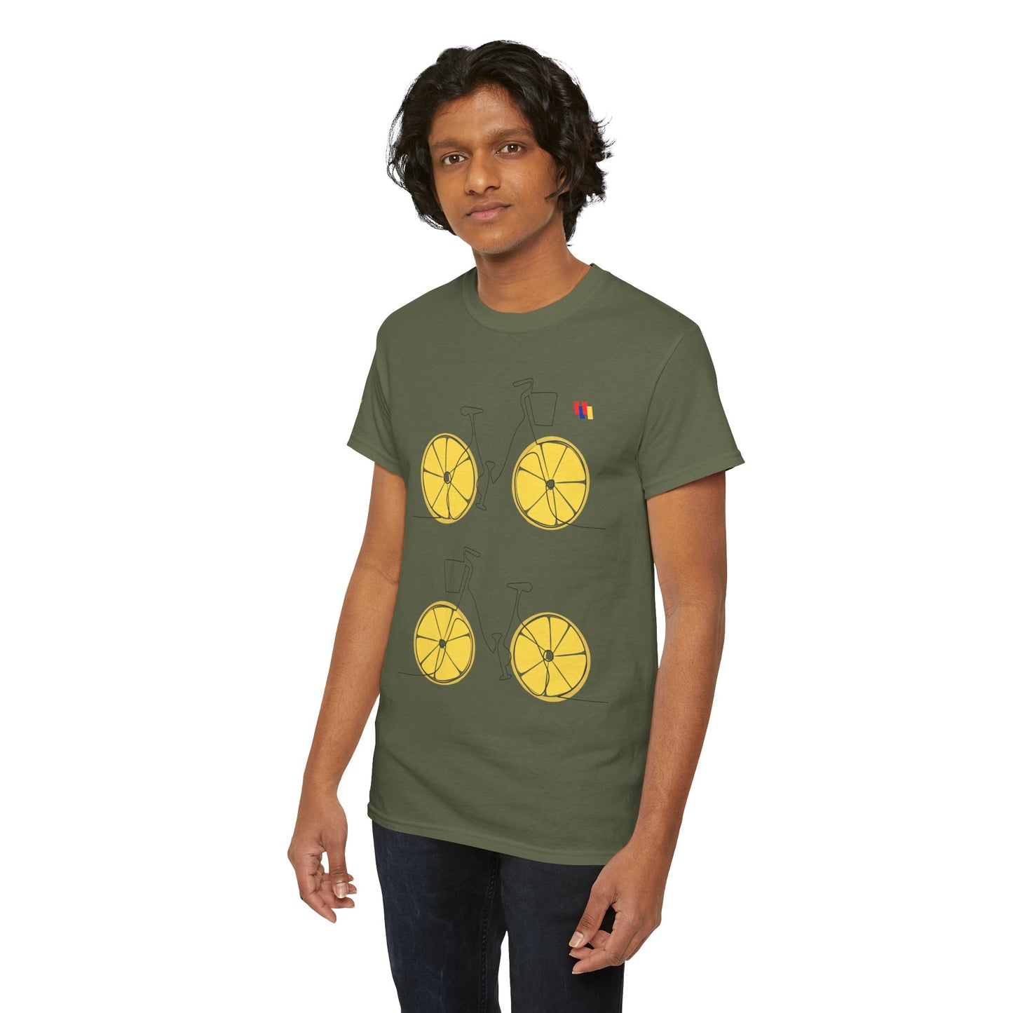Lemon Bicycle Unisex Heavy Cotton Tee - Fun Graphic Shirt for Cyclists