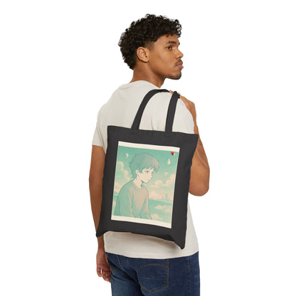 Premium Cotton Canvas Tote Bag - Eco-Friendly Reusable Shopping Bag