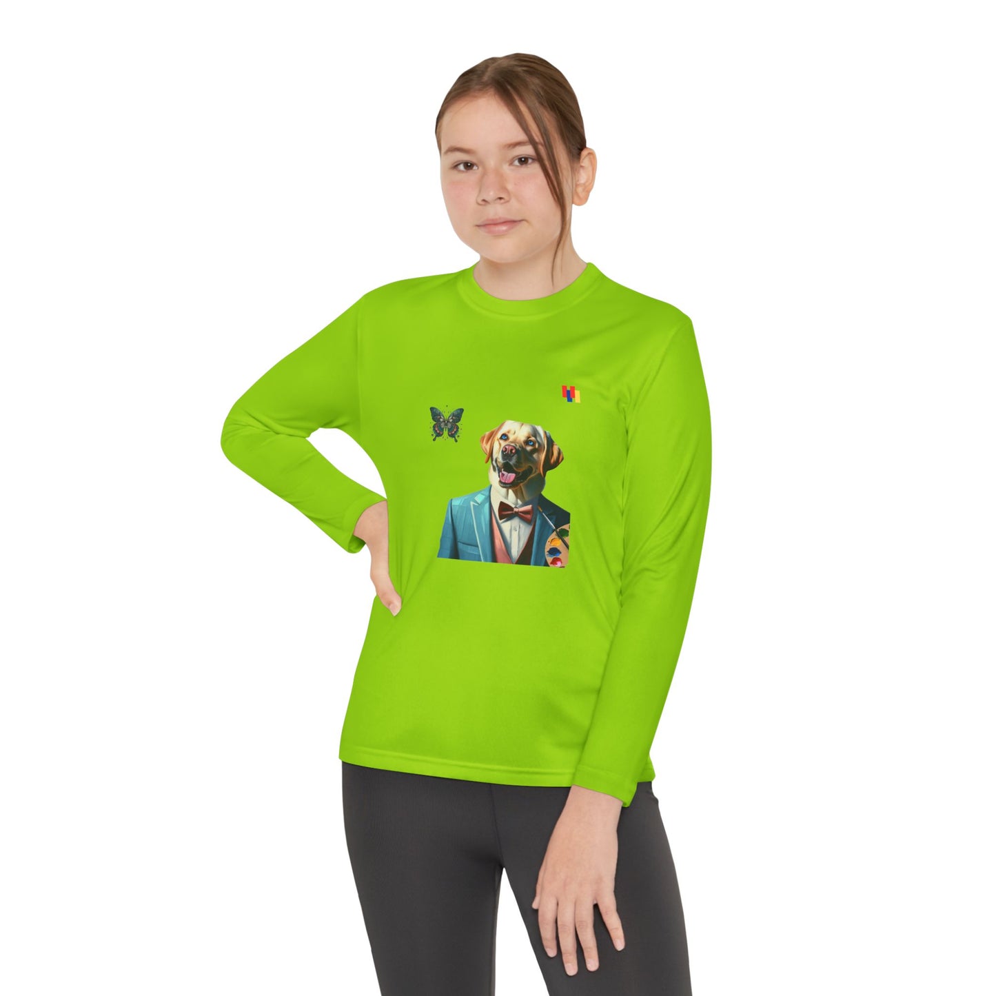 Paws Claws Youth Dog-Themed Long Sleeve Tee - Fun Gift for Animal Lovers, Perfect for Everyday Wear