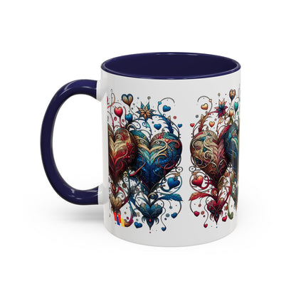 Romantic Heart Coffee Mug - Perfect for Coffee Lovers