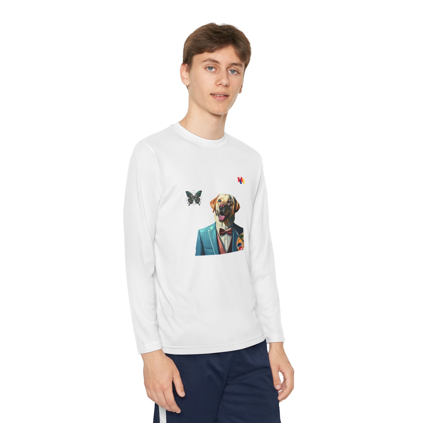 Paws Claws Youth Dog-Themed Long Sleeve Tee - Fun Gift for Animal Lovers, Perfect for Everyday Wear