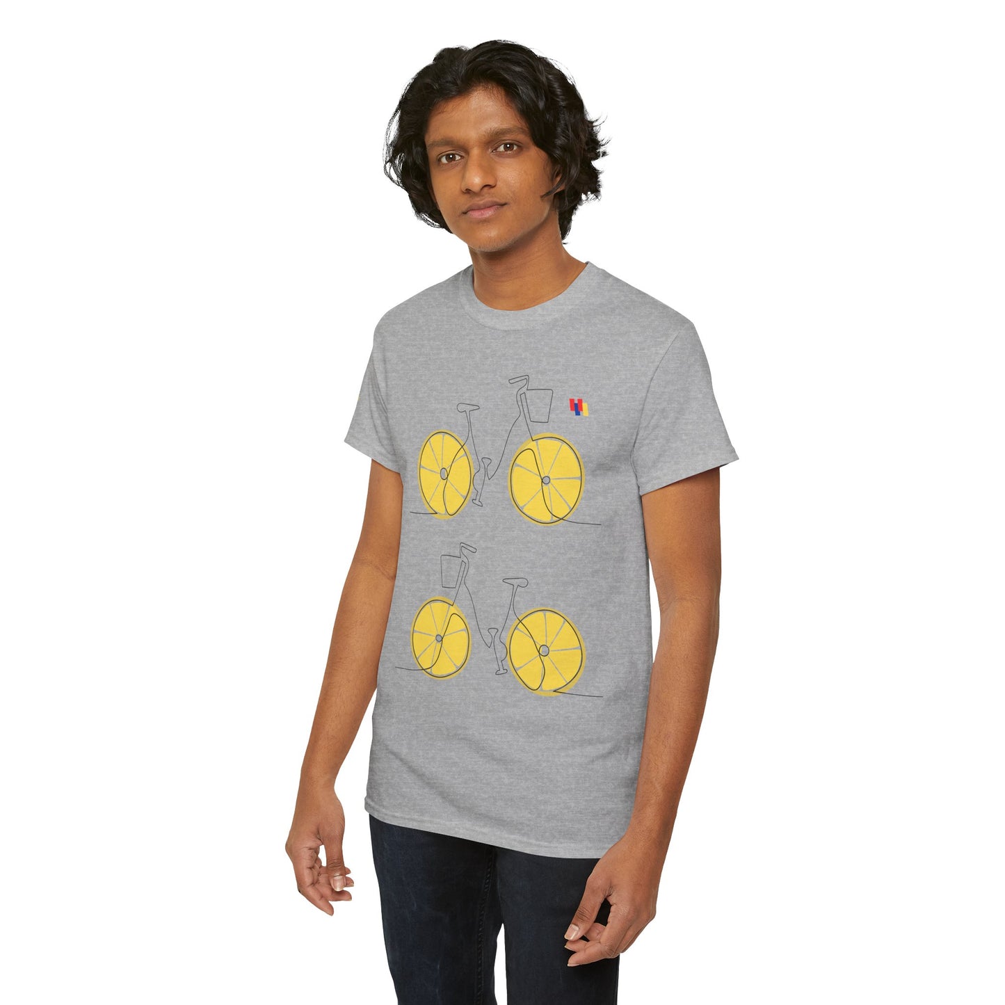Lemon Bicycle Unisex Heavy Cotton Tee - Fun Graphic Shirt for Cyclists