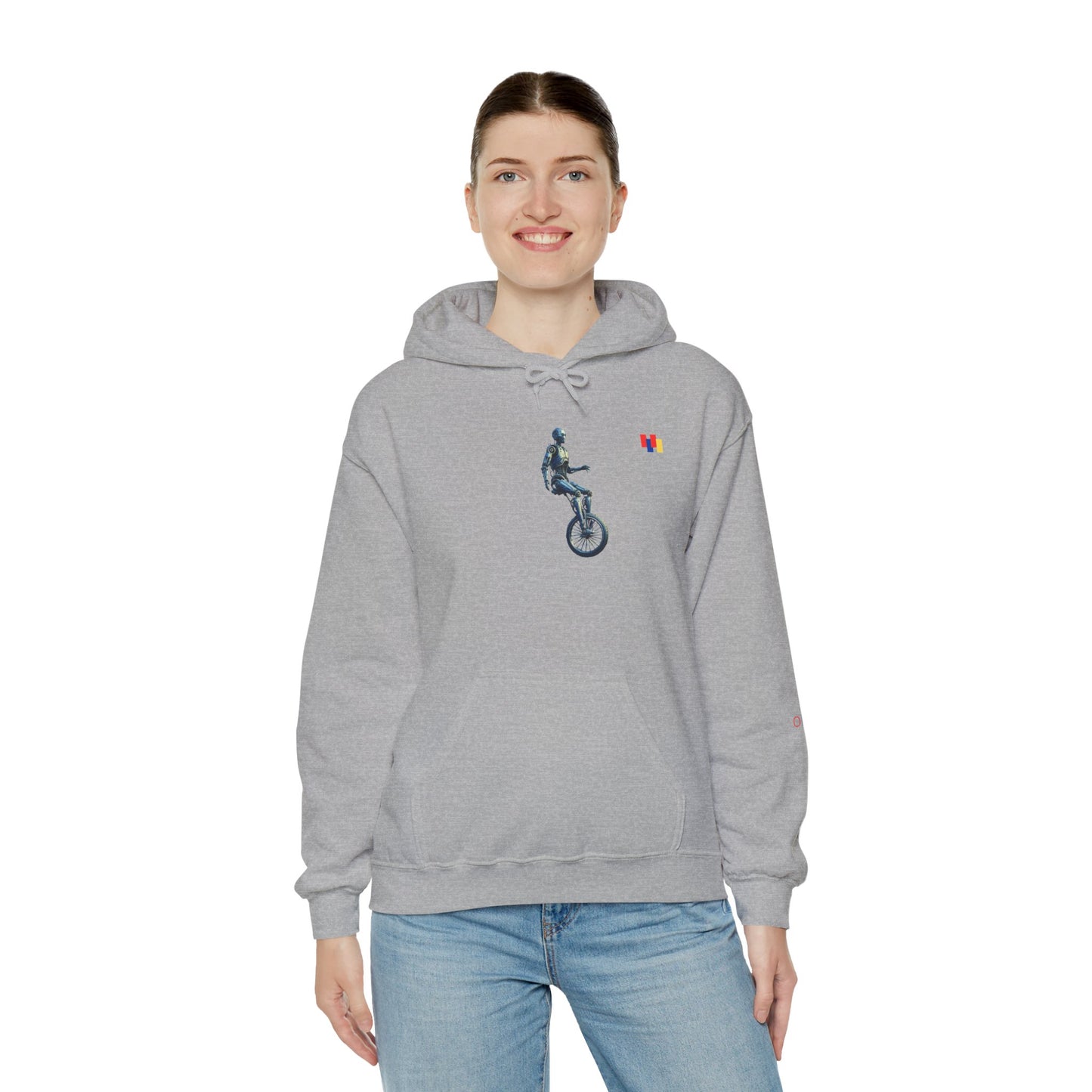 Unicyclist Art Hoodie - Cozy Unisex Sweatshirt, Perfect Everyday Casual Wear