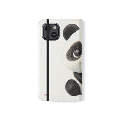 PandaPal Cute Panda Flip Case - Stylish Protection for Kids' Phones, Perfect Gift for Animal Lovers