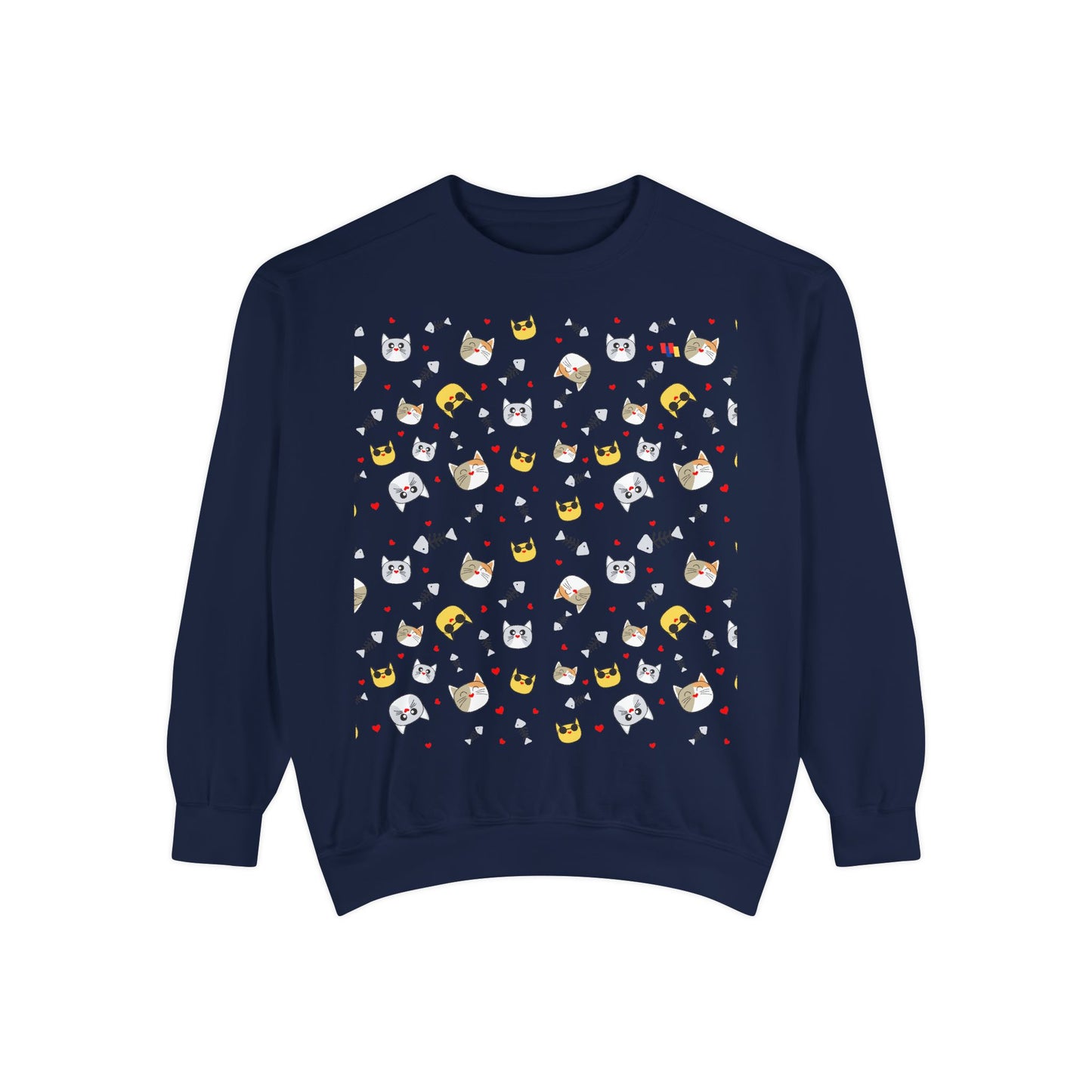 Adorable Cat Lover's Dream Sweatshirt - Ultra-Soft Garment-Dyed Comfort