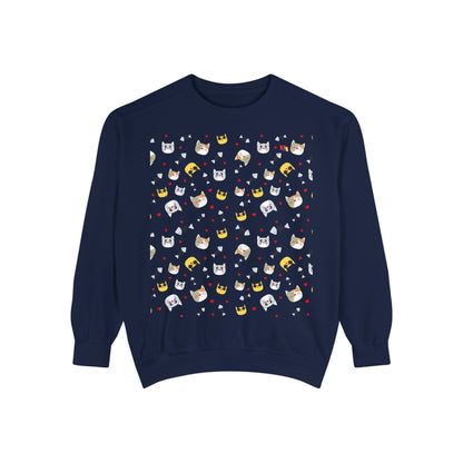 Adorable Cat Lover's Dream Sweatshirt - Ultra-Soft Garment-Dyed Comfort