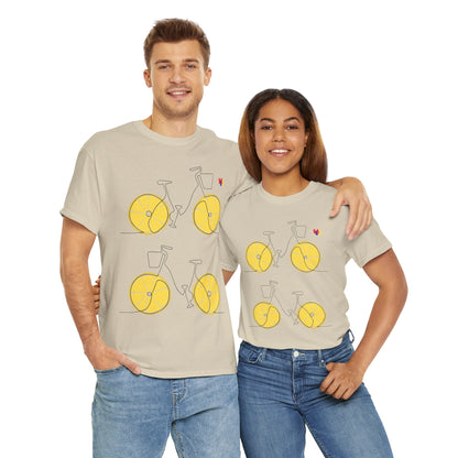 Lemon Bicycle Unisex Heavy Cotton Tee - Fun Graphic Shirt for Cyclists