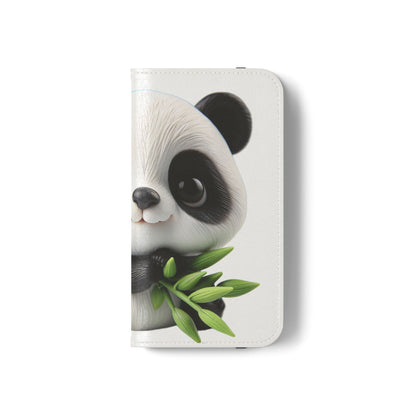 PandaPal Cute Panda Flip Case - Stylish Protection for Kids' Phones, Perfect Gift for Animal Lovers