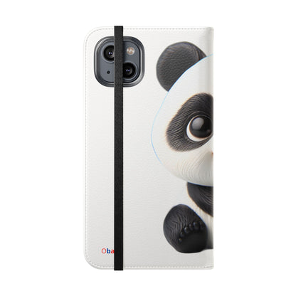 PandaPal Cute Panda Flip Case - Stylish Protection for Kids' Phones, Perfect Gift for Animal Lovers