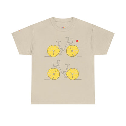 Lemon Bicycle Unisex Heavy Cotton Tee - Fun Graphic Shirt for Cyclists
