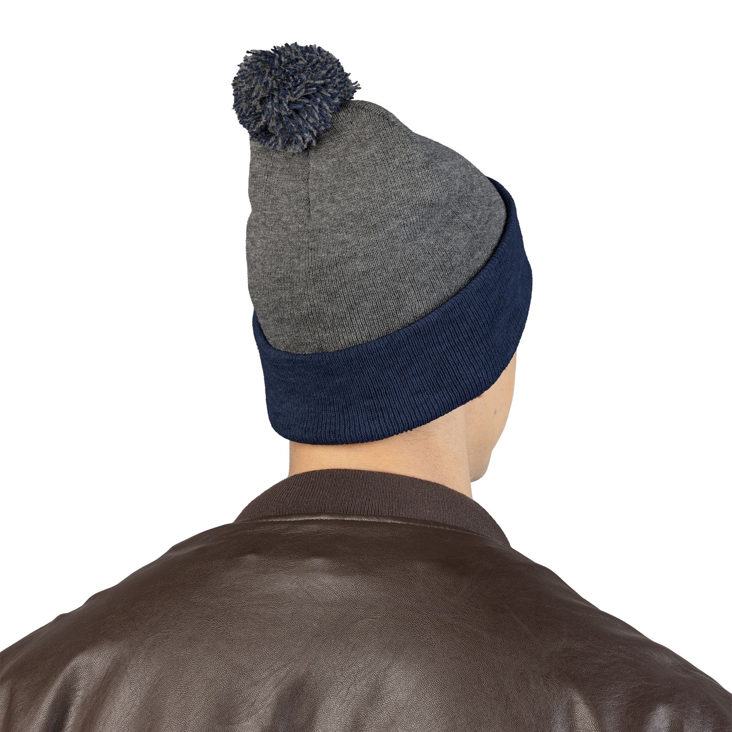 Premium Embroidered Pom-Pom Winter Beanie - Cozy Knit Cap for Ultimate Warmth & Style