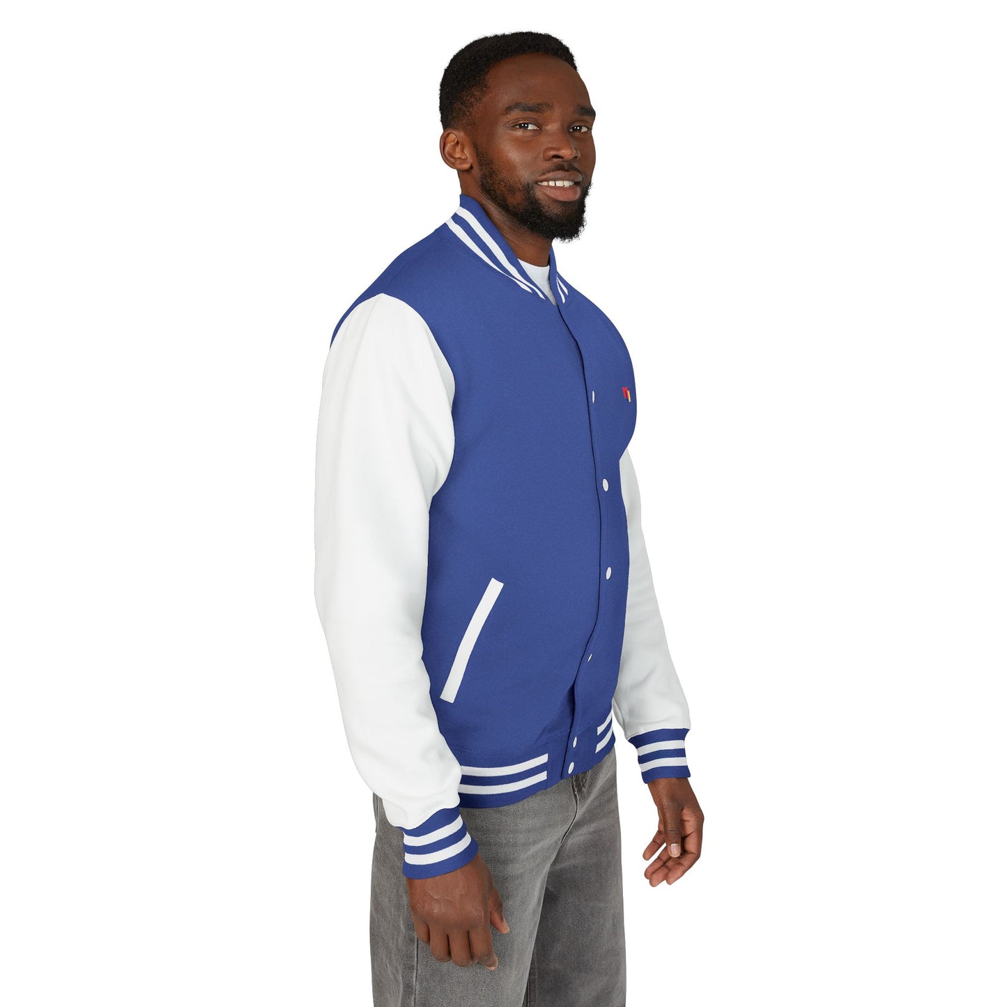 Premium Heavyweight Letterman Jacket - Vintage Athletic Style