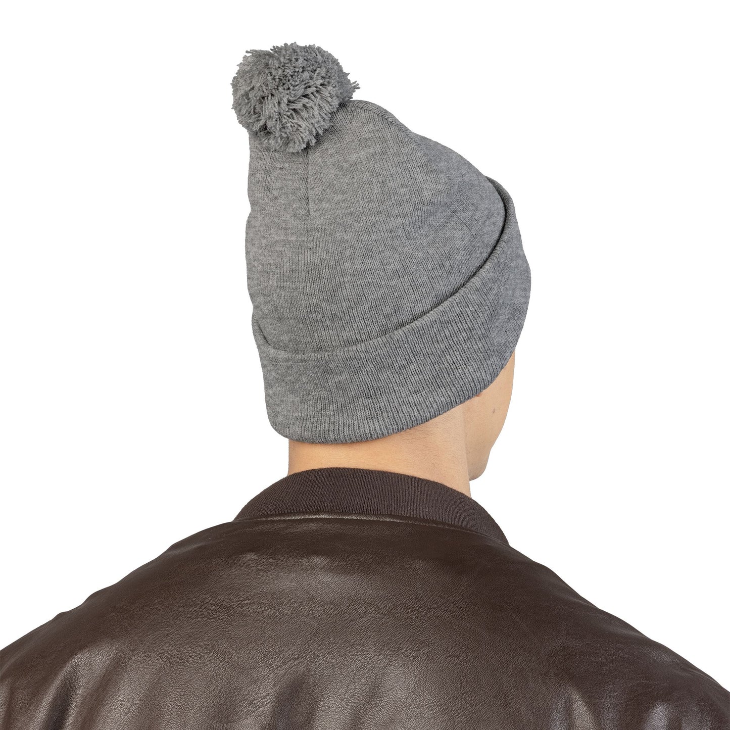 Premium Embroidered Pom-Pom Winter Beanie - Cozy Knit Cap for Ultimate Warmth & Style