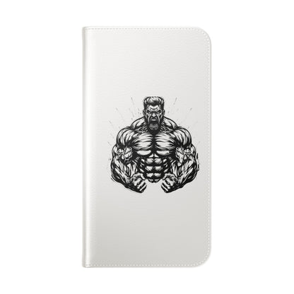 Champion's Motivational iPhone Flip Case | Inspirational Quote Phone Accessory for Fitness Enthusiasts