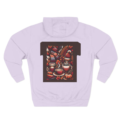 Ultimate Cozy Autumn Hoodie - Three-Panel Fleece Design Perfect for Fall & Thanksgiving