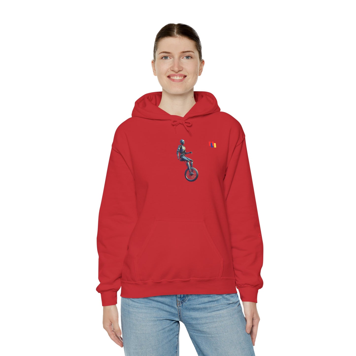 Unicyclist Art Hoodie - Cozy Unisex Sweatshirt, Perfect Everyday Casual Wear