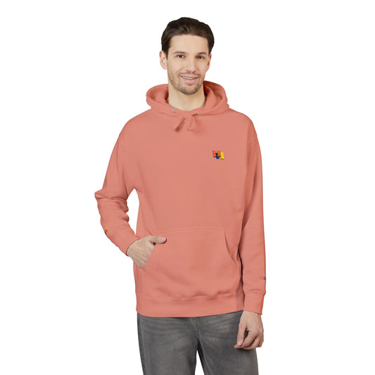 Obay Soft Peach Embroidered Fleece Hoodie | Cozy Unisex Layer for Spring Style & Everyday Comfort