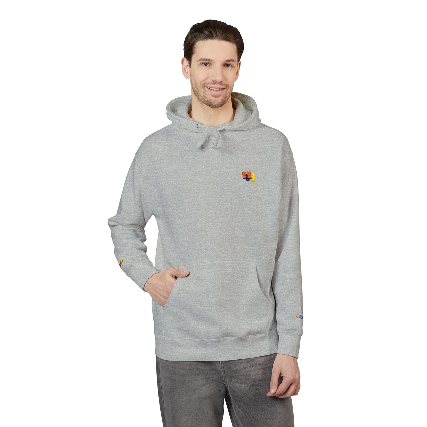 Obay Soft Peach Embroidered Fleece Hoodie | Cozy Unisex Layer for Spring Style & Everyday Comfort