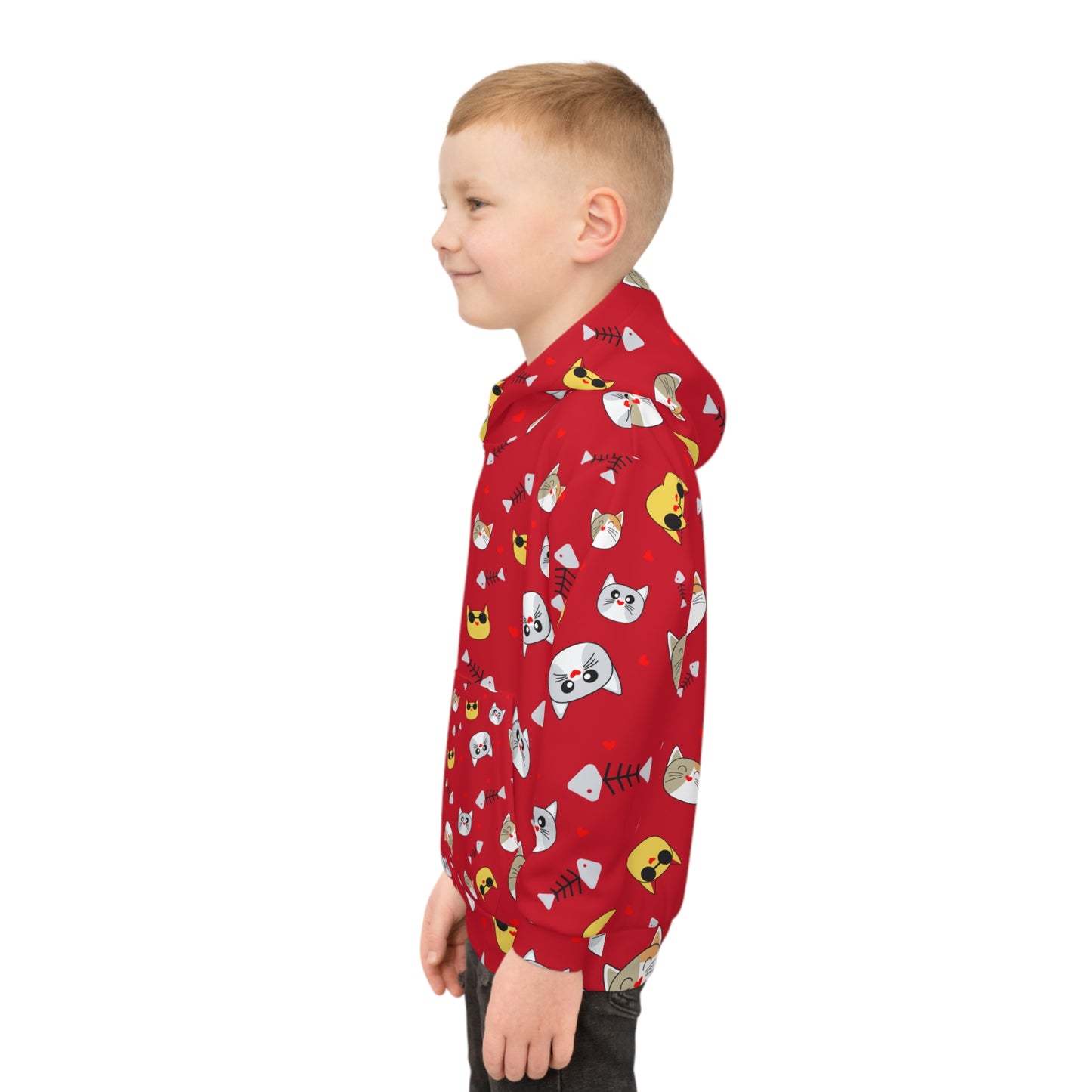 Adorable Cat Hoodie for Kids - Cozy Animal Print Sweatshirt That Kids Love