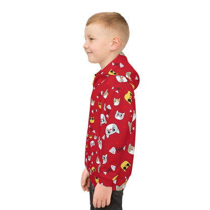 Adorable Cat Hoodie for Kids - Cozy Animal Print Sweatshirt That Kids Love
