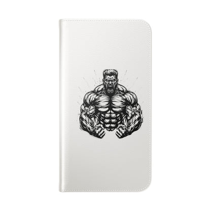 Champion's Motivational iPhone Flip Case | Inspirational Quote Phone Accessory for Fitness Enthusiasts