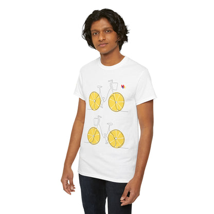 Lemon Bicycle Unisex Heavy Cotton Tee - Fun Graphic Shirt for Cyclists