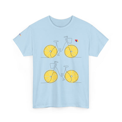 Lemon Bicycle Unisex Heavy Cotton Tee - Fun Graphic Shirt for Cyclists