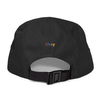 Premium 5-Panel Embroidered Cap - Trendy Streetwear Hat | Obay