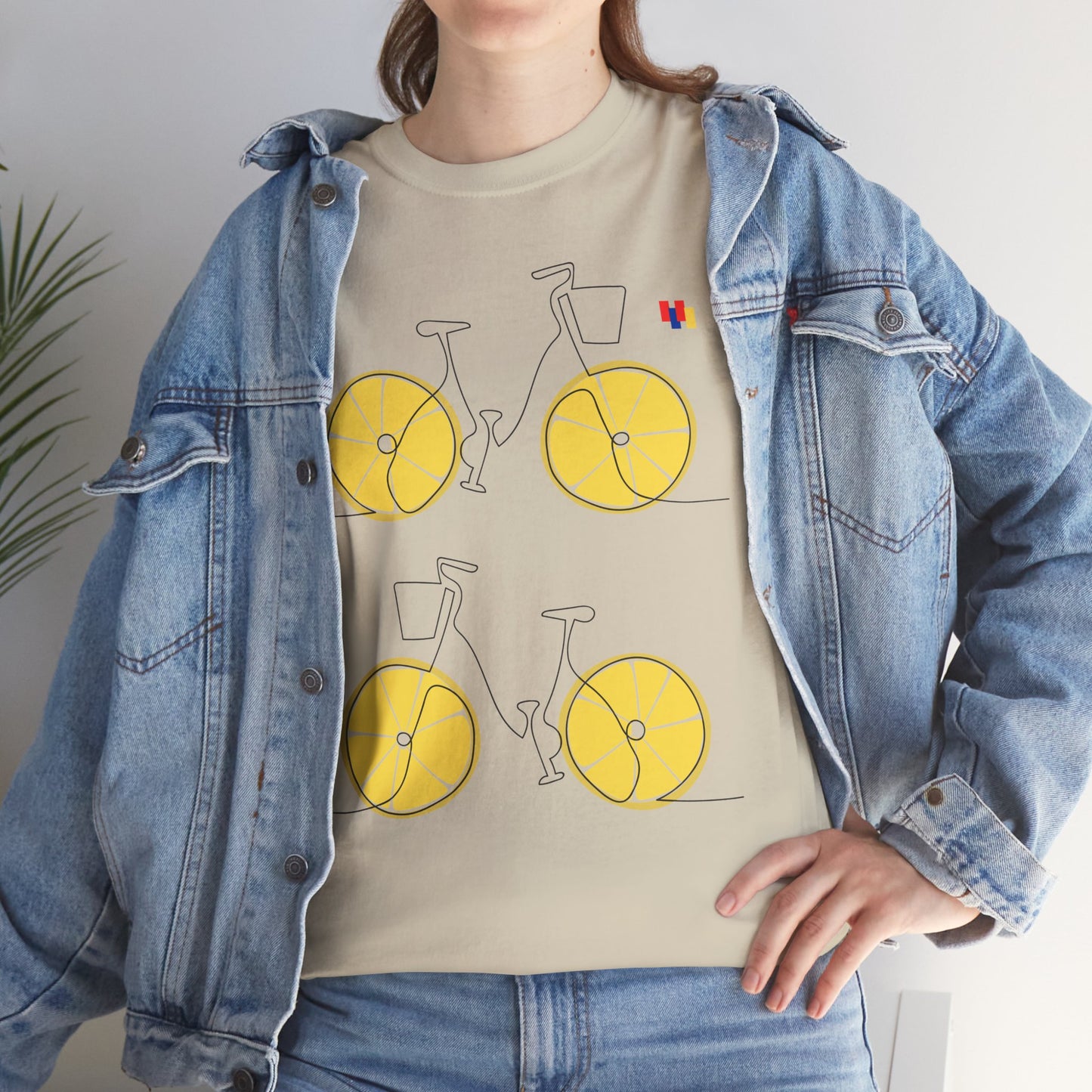 Lemon Bicycle Unisex Heavy Cotton Tee - Fun Graphic Shirt for Cyclists
