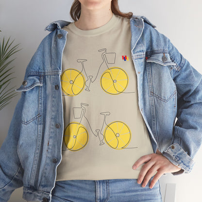 Lemon Bicycle Unisex Heavy Cotton Tee - Fun Graphic Shirt for Cyclists