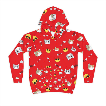 Red Obay Kids Nature Hoodie - Bright Red Children's Pullover