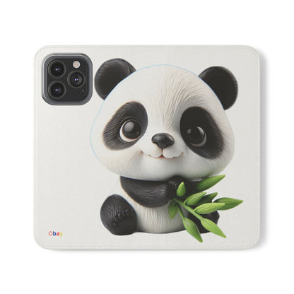 PandaPal Cute Panda Flip Case - Stylish Protection for Kids' Phones, Perfect Gift for Animal Lovers