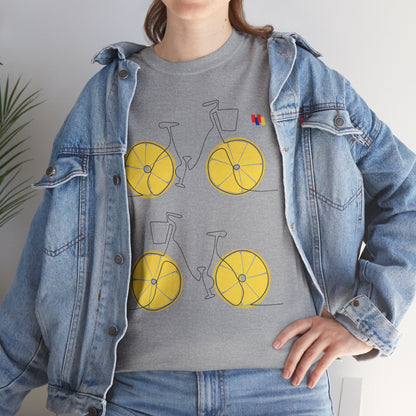 Lemon Bicycle Unisex Heavy Cotton Tee - Fun Graphic Shirt for Cyclists