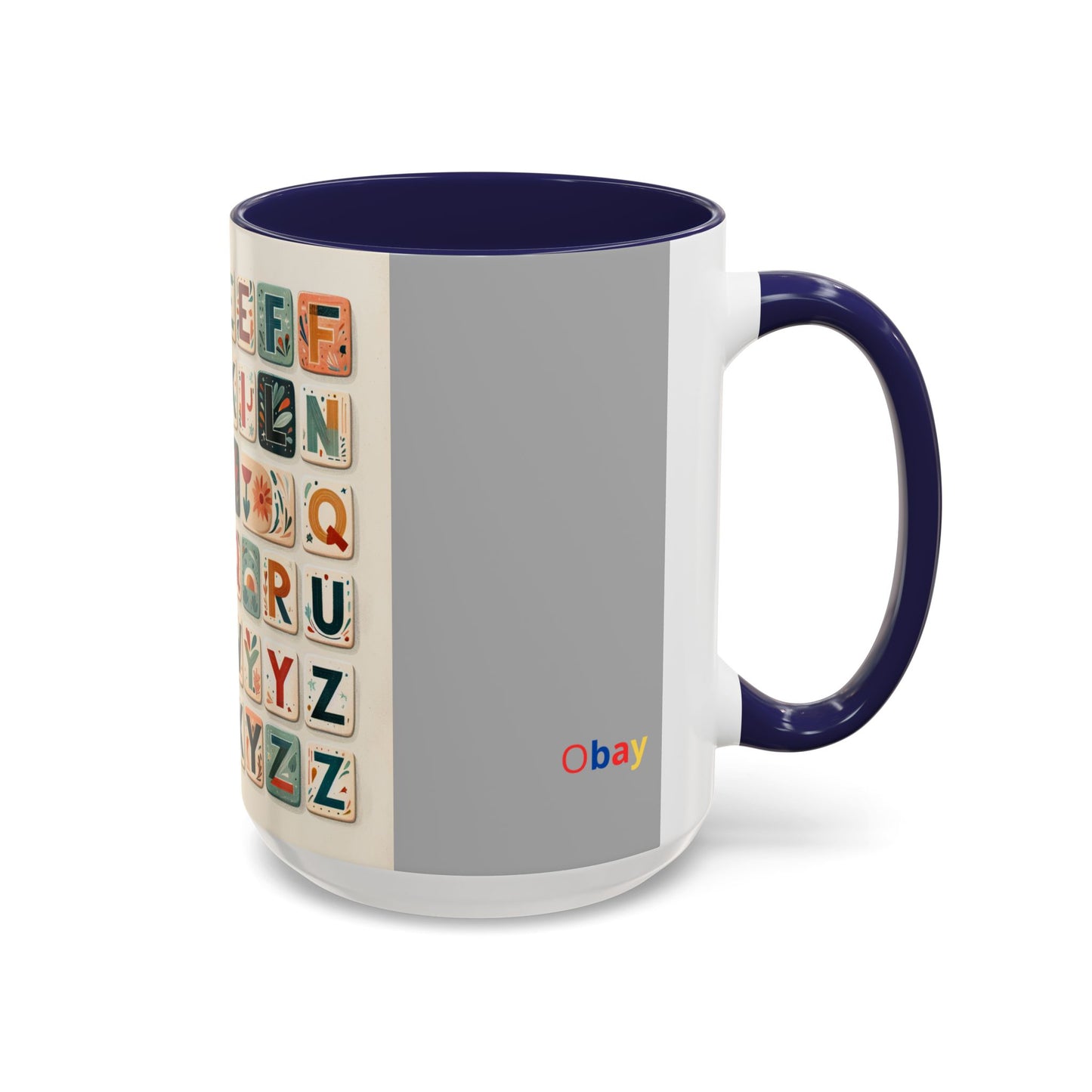 Obay Charming Coffee Mug with Alphabet Design