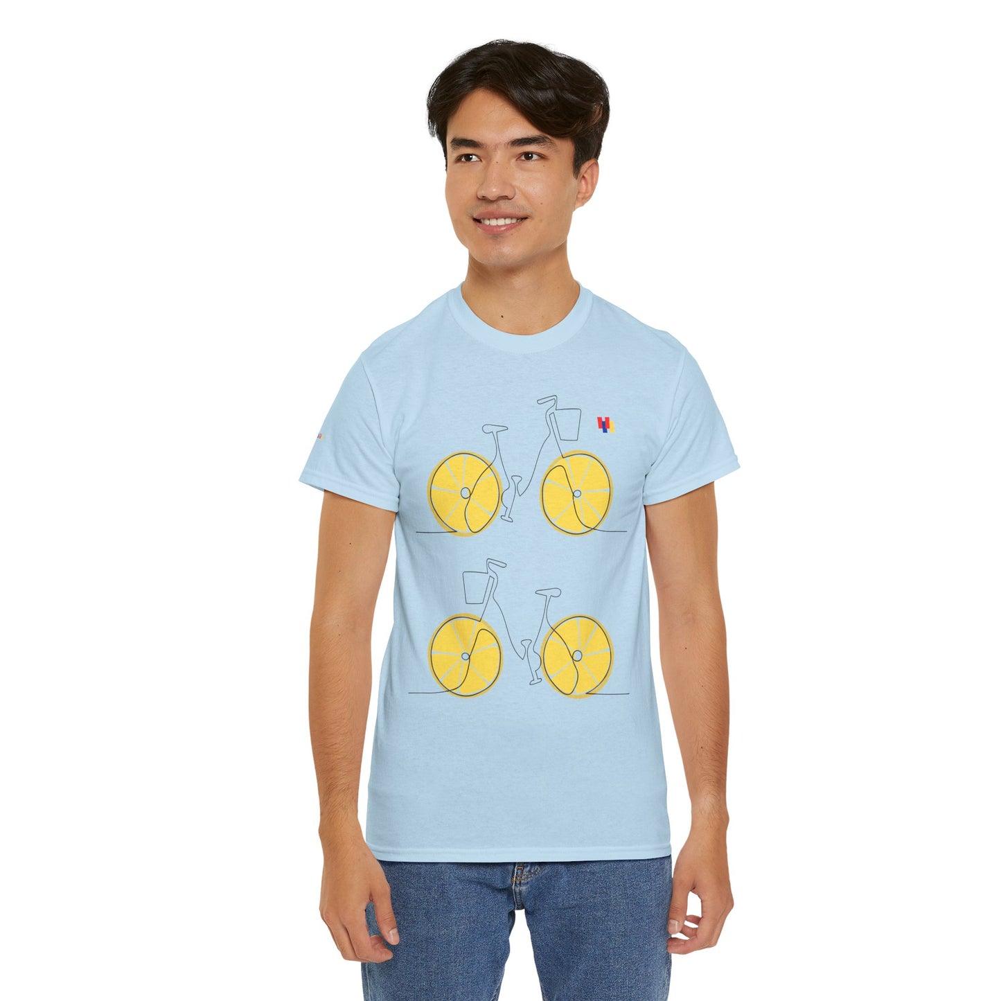 Lemon Bicycle Unisex Heavy Cotton Tee - Fun Graphic Shirt for Cyclists