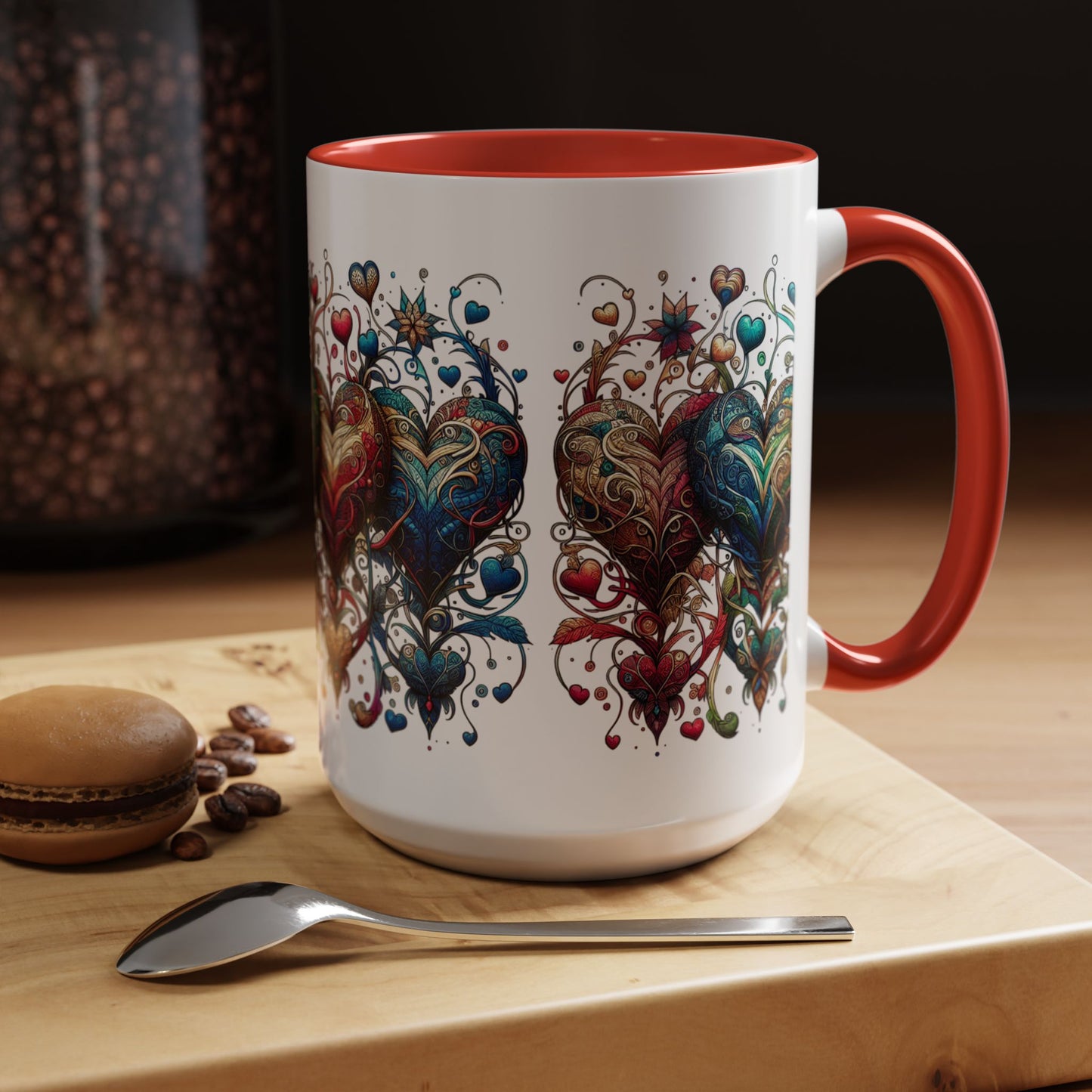 Romantic Heart Coffee Mug - Perfect for Coffee Lovers