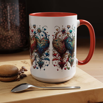 Romantic Heart Coffee Mug - Perfect for Coffee Lovers