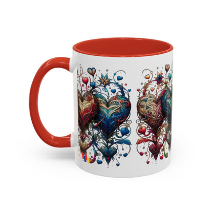 Romantic Heart Coffee Mug - Perfect for Coffee Lovers