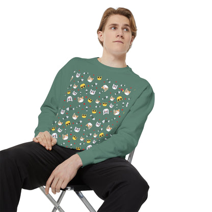 Adorable Cat Lover's Dream Sweatshirt - Ultra-Cozy Unisex Design