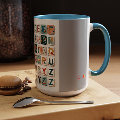 Obay Charming Coffee Mug with Alphabet Design