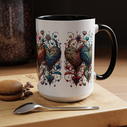 Romantic Heart Coffee Mug - Perfect for Coffee Lovers