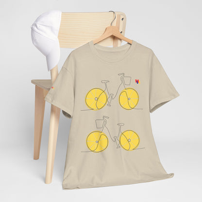 Lemon Bicycle Unisex Heavy Cotton Tee - Fun Graphic Shirt for Cyclists