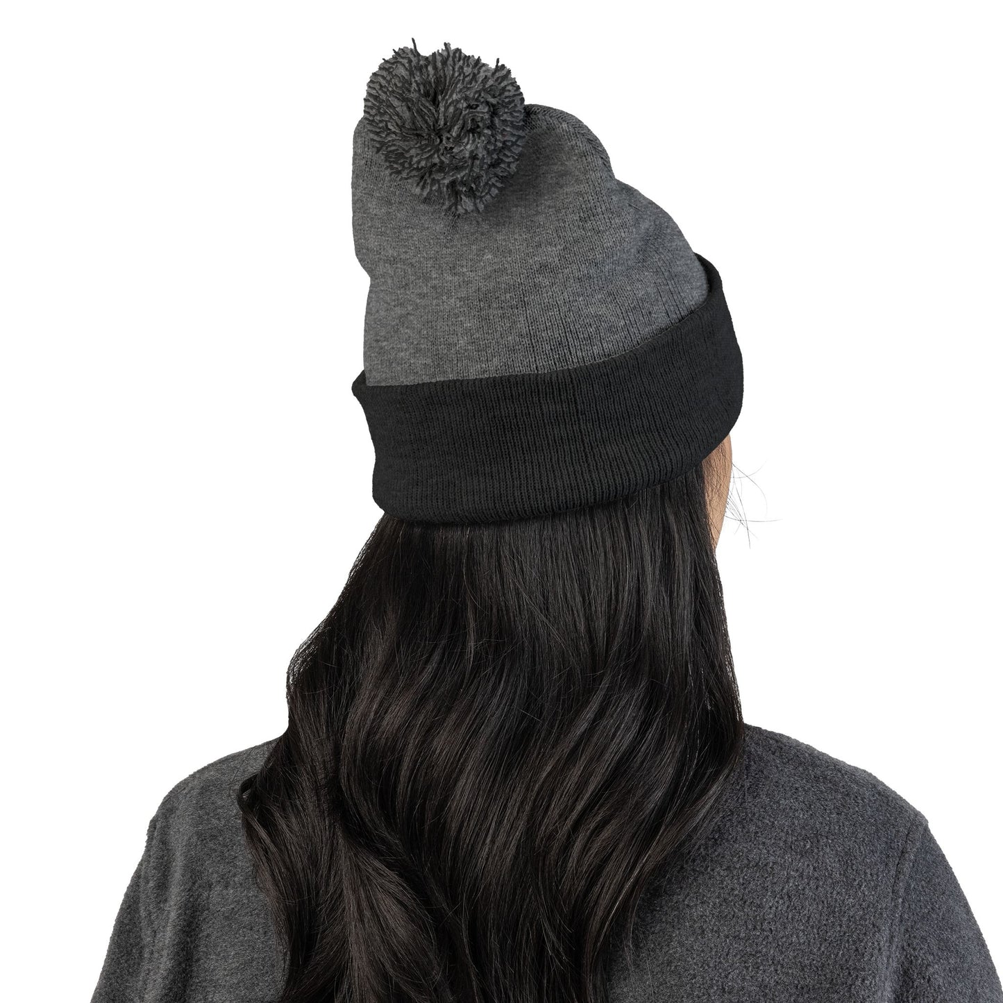 Premium Embroidered Pom-Pom Winter Beanie - Cozy Knit Cap for Ultimate Warmth & Style