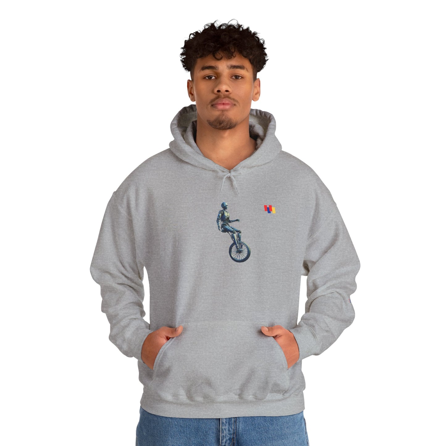 Unicyclist Art Hoodie - Cozy Unisex Sweatshirt, Perfect Everyday Casual Wear