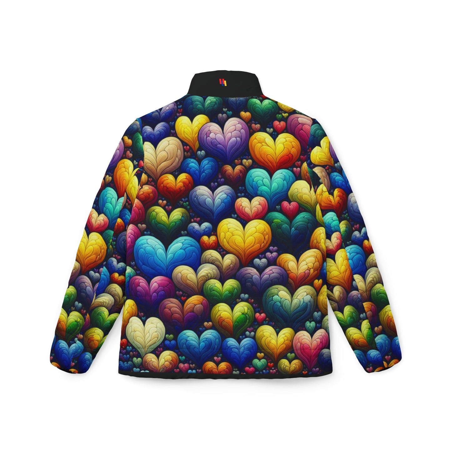 Heart Print Puffer Jacket - Cozy Winter Style That Spreads Joy