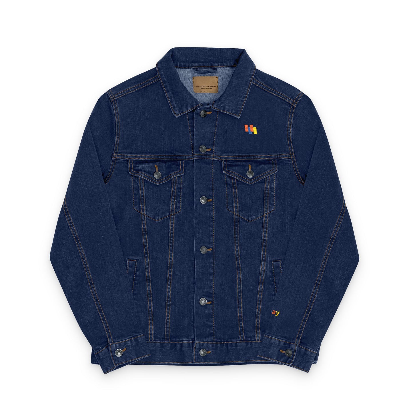 Premium Embroidered Denim Jacket - Unisex Streetwear Essential